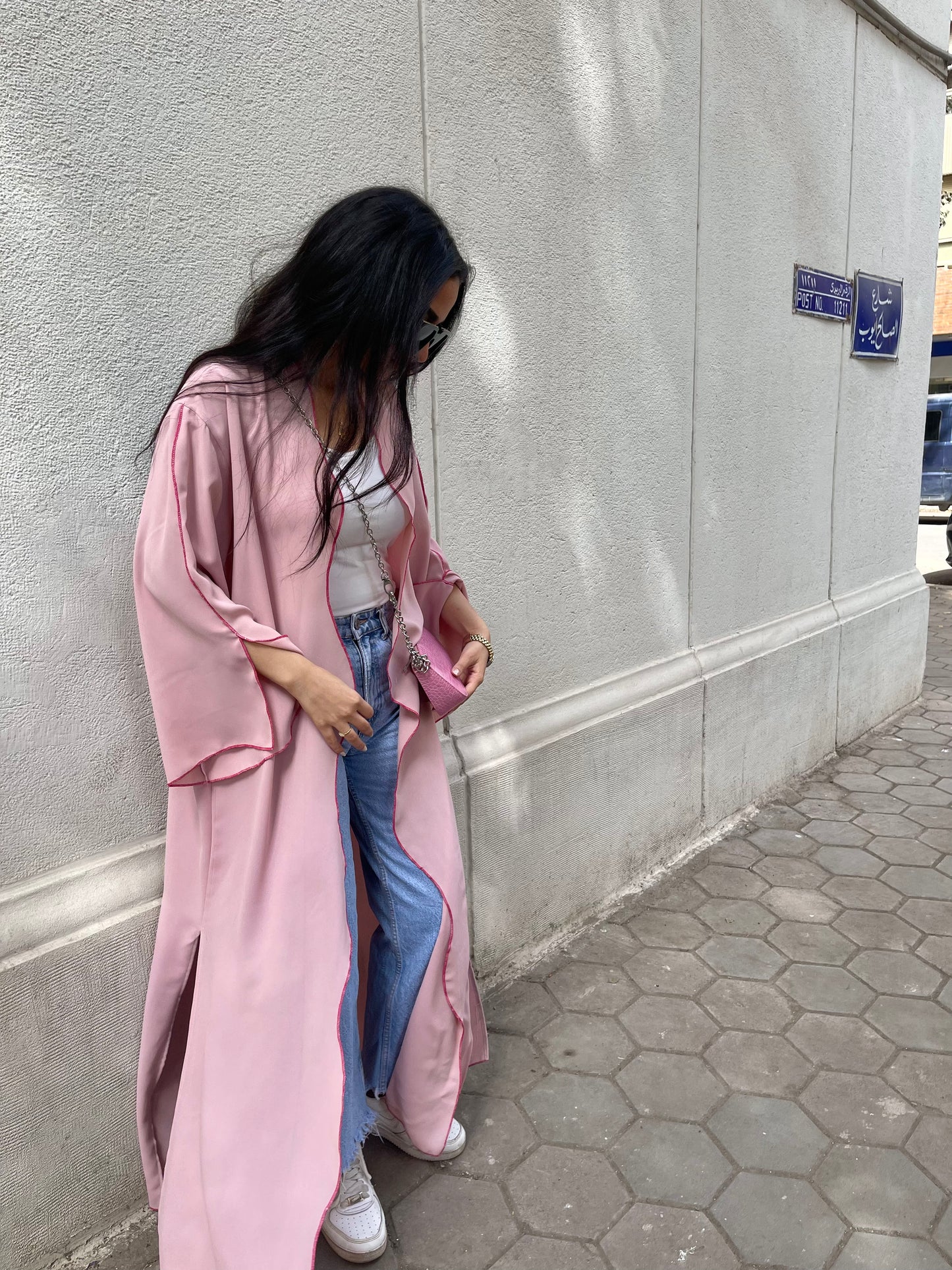 Waves Pink Abaya