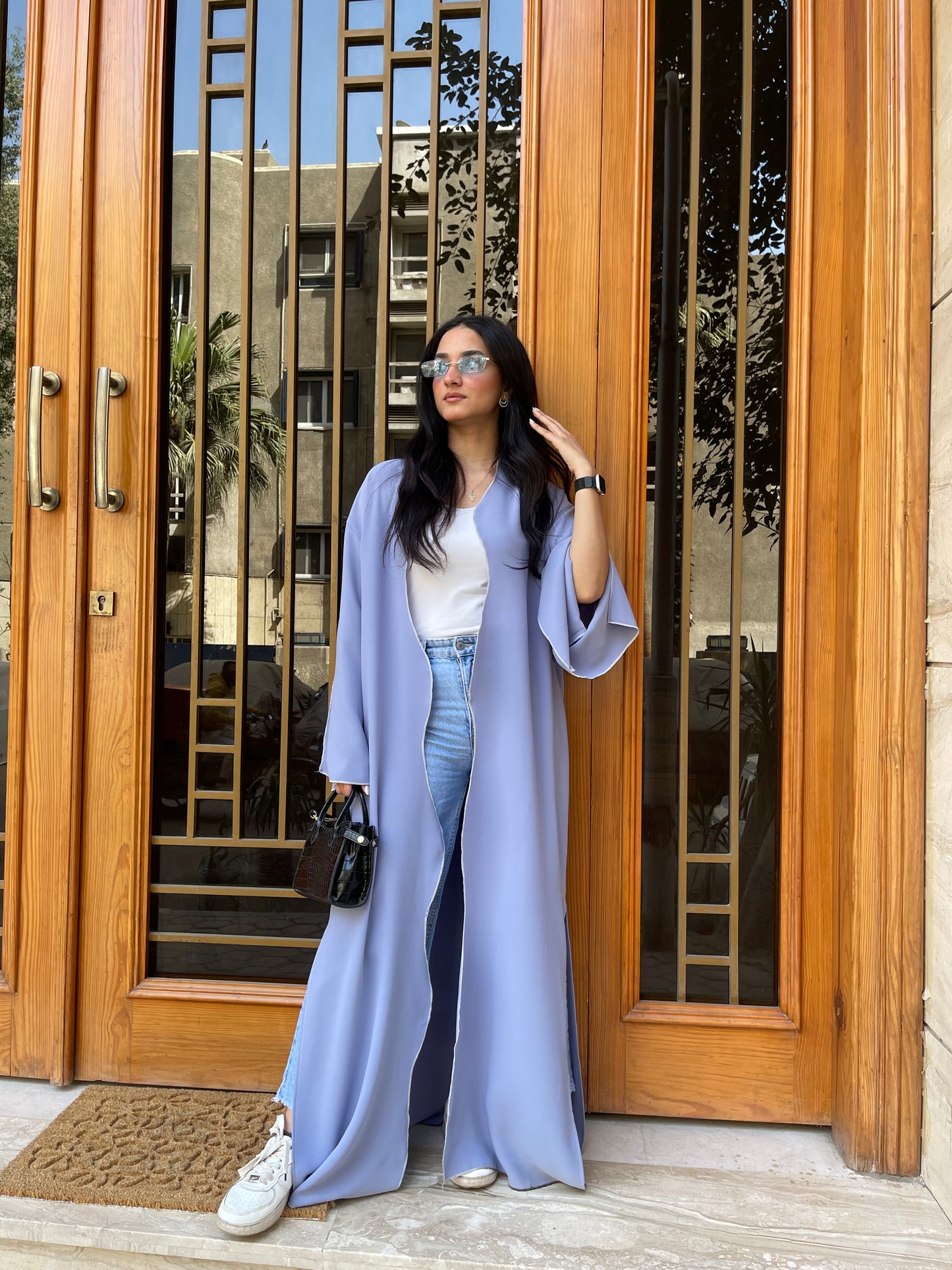 Waves Blue Abaya